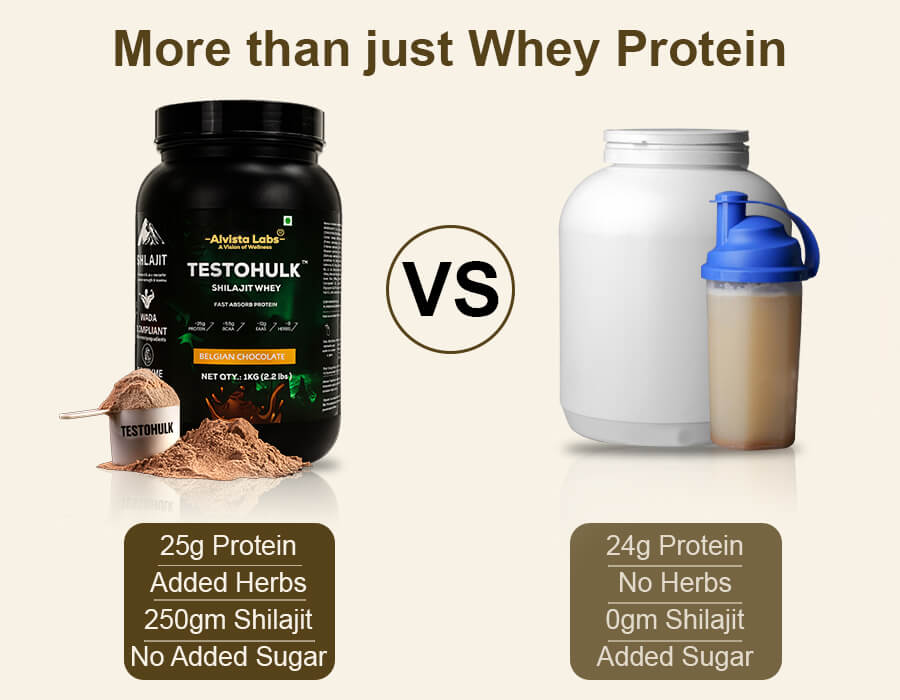 TESTOHULK™ Shilajit Whey Fast Absorb Protein - 1kg