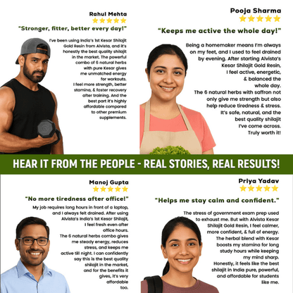 Alvista Kesar Shilajit Gold Resin - 2 Shilajit Combo