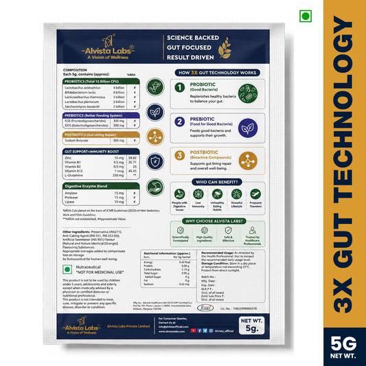 Alvista Labs 3X Gut Technology-5g sachet