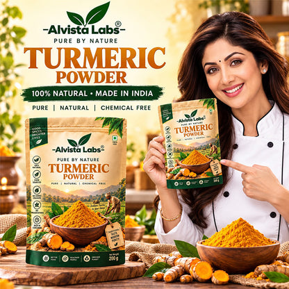 Alvista Labs Natural Turmeric Powder   (Haldi) 500g