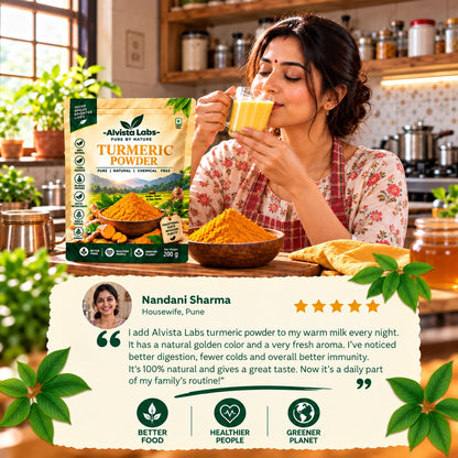 Alvista Labs Natural Turmeric Powder   (Haldi) 500g