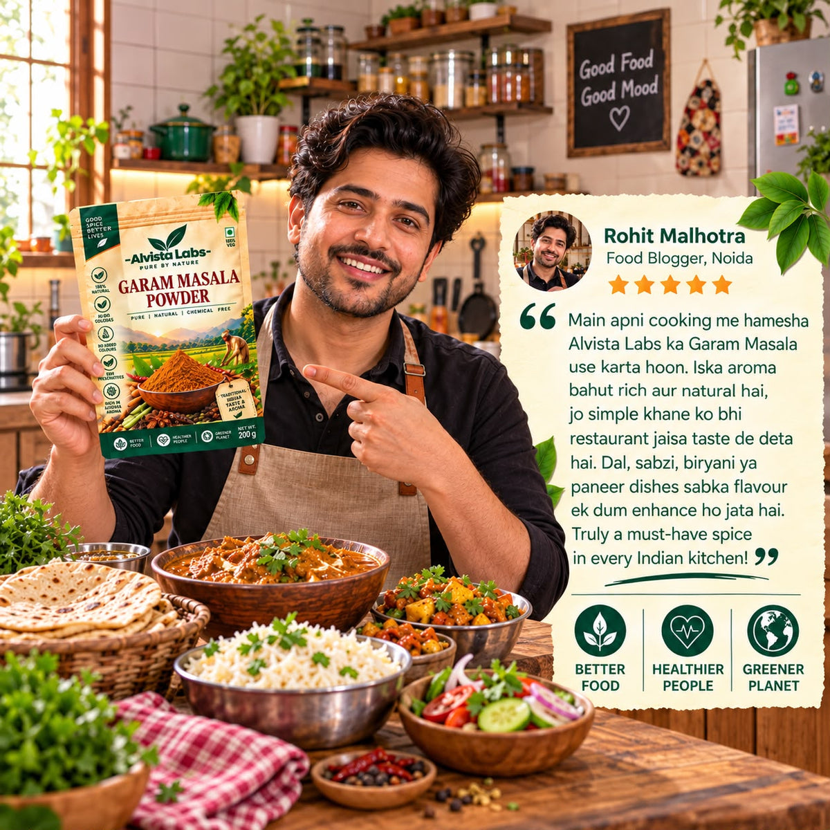 Alvista Labs  Natural Garam Masala 100g