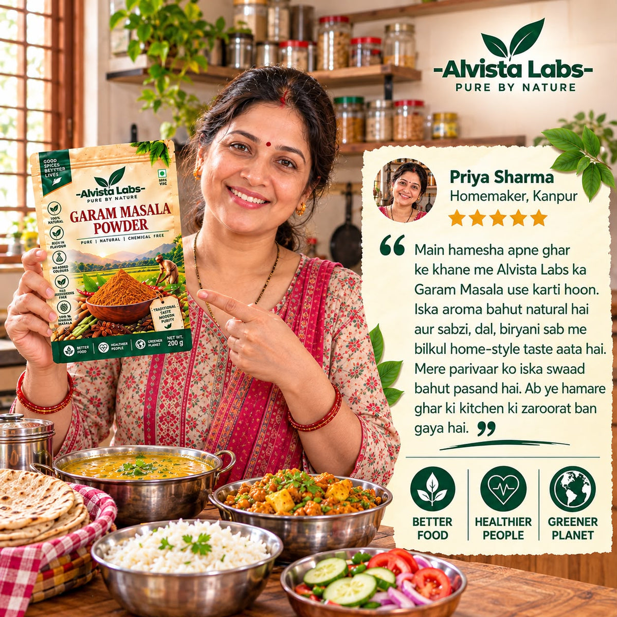 Alvista Labs  Natural Garam Masala 100g