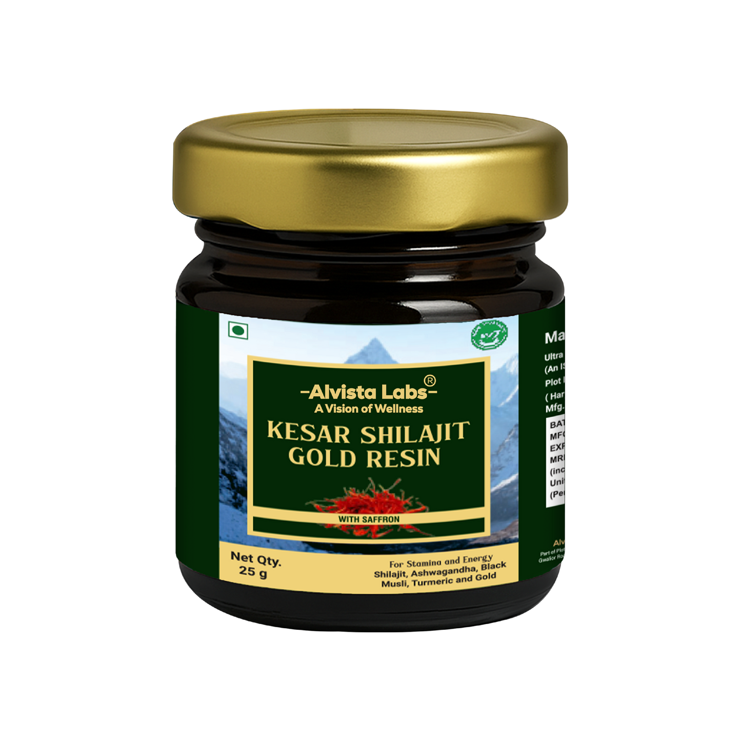 Alvista Kesar Shilajit Gold Resin - 2 Shilajit Combo