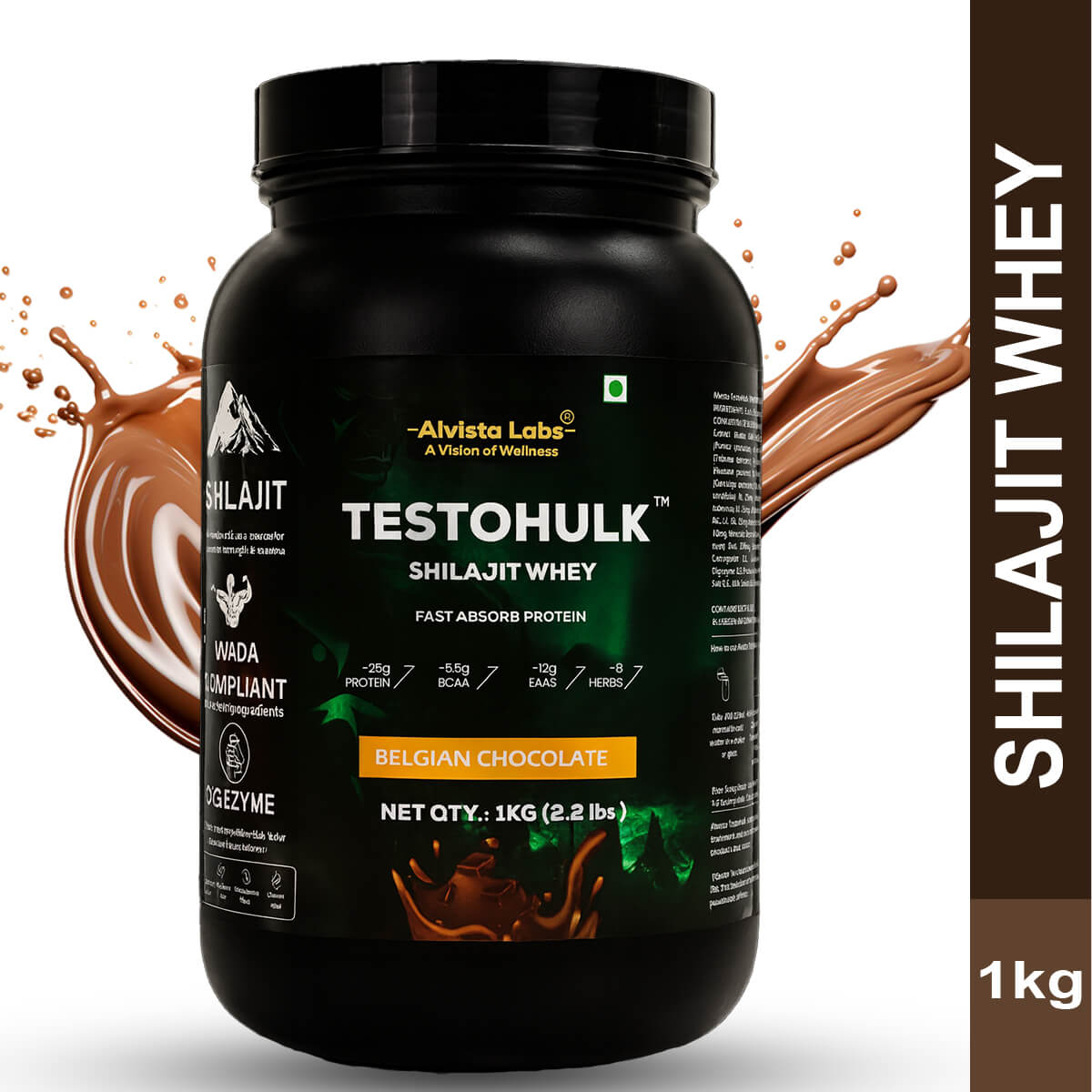 TESTOHULK™ Shilajit Whey Fast Absorb Protein - 1kg